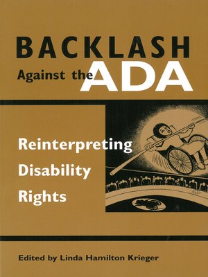 cover image of Backlash Against the ADA